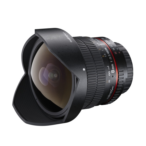 Walimex pro 8 mm Fisheye II Objektiv für Nikon F