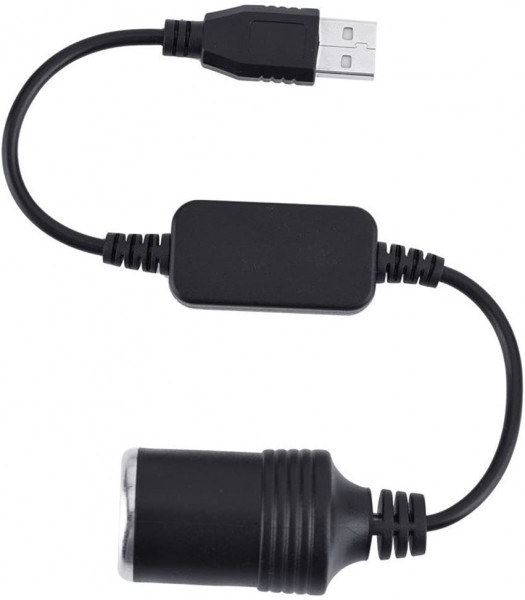 USB-A-Stecker auf 12-V-Zigarettenanzünder-Buchse / Konverter