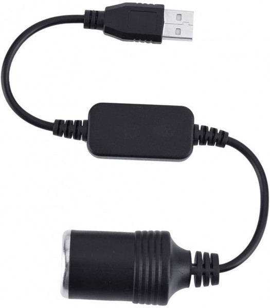 12V Adapter Kabel mit Zigarettenanzünder Stecker abgesichert 