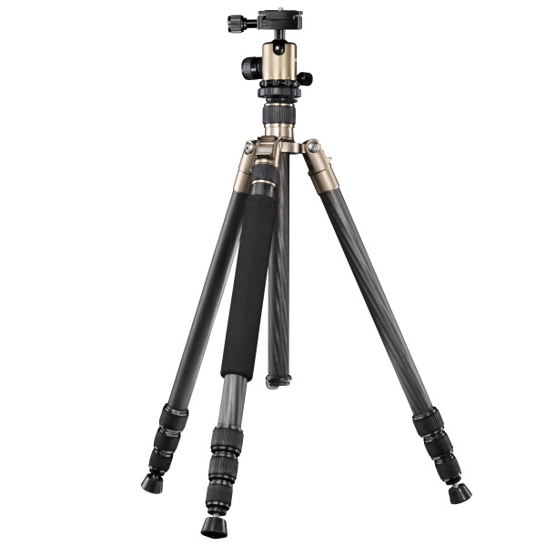 Mantona Titanium Carbon 2 in 1 Stativ, 159cm