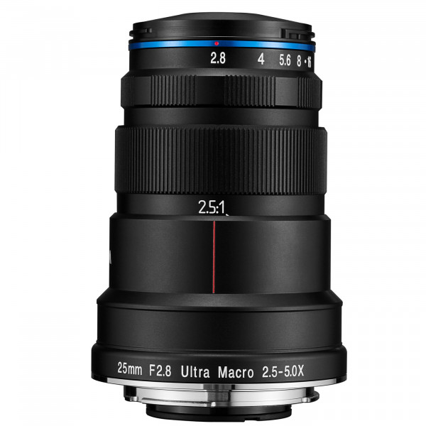 LAOWA 25mm f/2,8 Ultra Macro 2,5-5X Objektiv für Nikon F