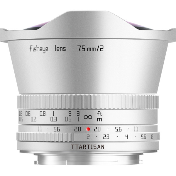 TTARTISAN 7,5mm f/2,0 Fisheye, silber - Fuji X