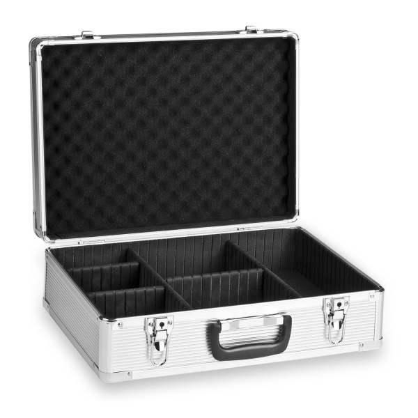 Mantona Aluminium Fotokoffer Basic M silber