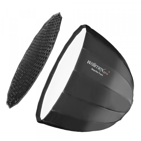 Walimex pro Studio Line Deep Rota Softbox QA70 mit Softboxadapter Elinchrom