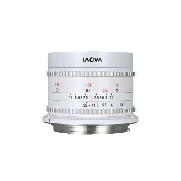 LAOWA 9mm T2.9 Zero-D Cine für Canon RF, weiß