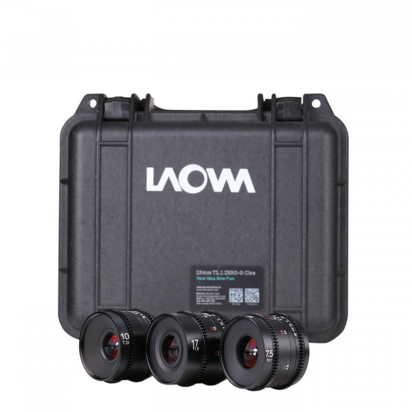 LAOWA Prime Cine Bundle 7,5mm / 10mm / 17mm für MFT