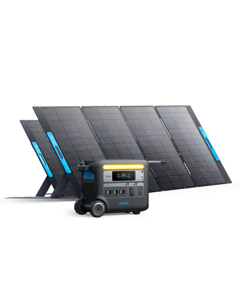Anker SOLIX F2000 / 767 - 2048Wh / 2300W Solargenerator + 2x Solarpanel 400W (PS400)