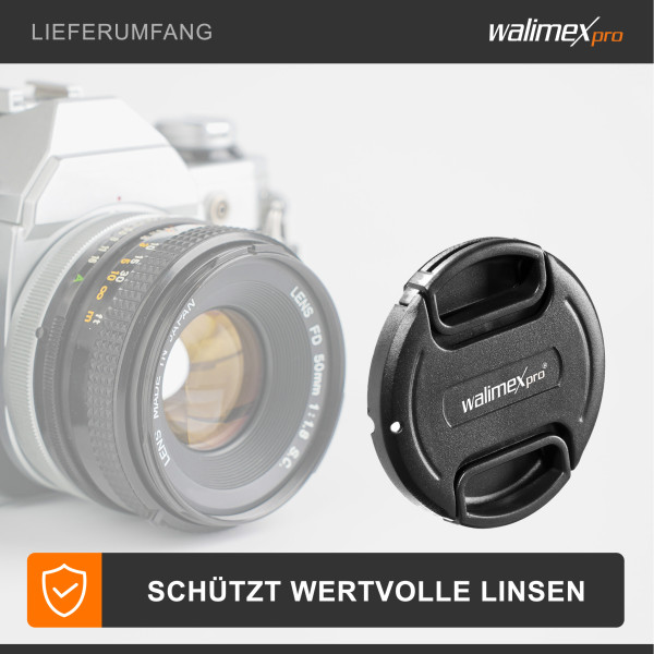 Walimex pro Objektivdeckel mit Innengriff 58mm