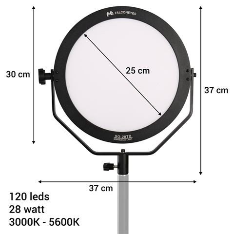 Falcon Eyes Bi-Color LED Lampe Sophiez SO-28TD auf 230V