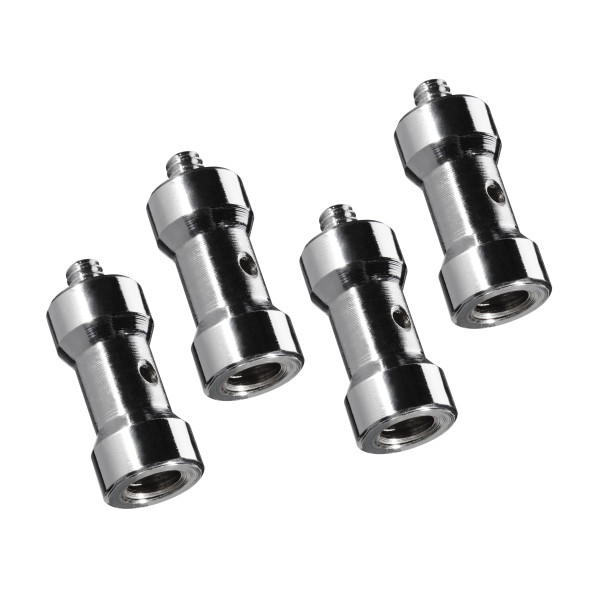 Walimex Set 4x Spigot 1/4- auf 3/8-Zoll-Gewinde