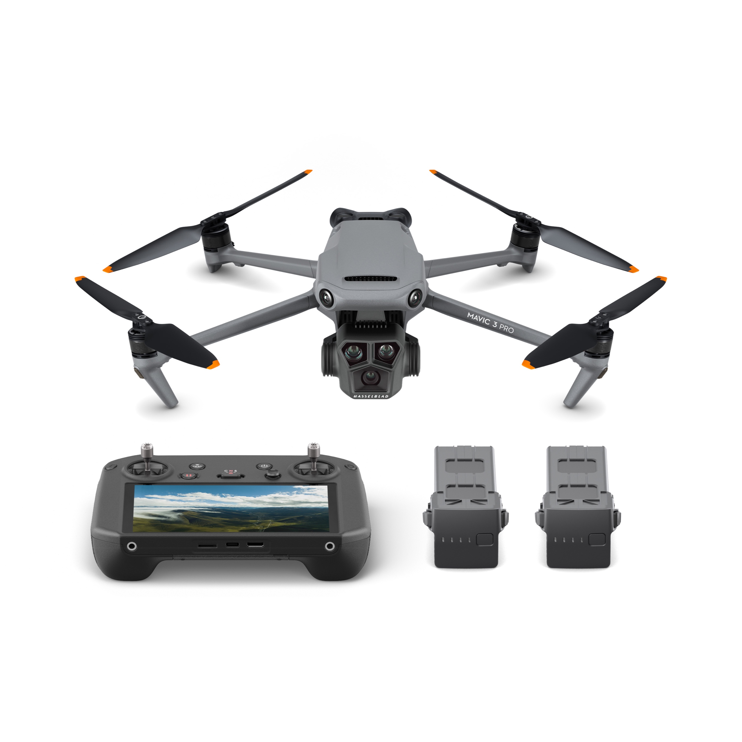 Combo More Drohne Hasselblad Pro mit 3 DJI Kamera - RC Pro) Fly (DJI Mavic