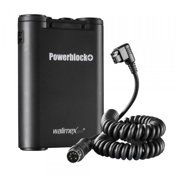 Walimex pro Powerblock Plus 2000 + Kabel für Canon