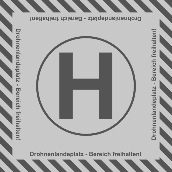 Drohnenlandeplatz 150 x 150 cm - universal