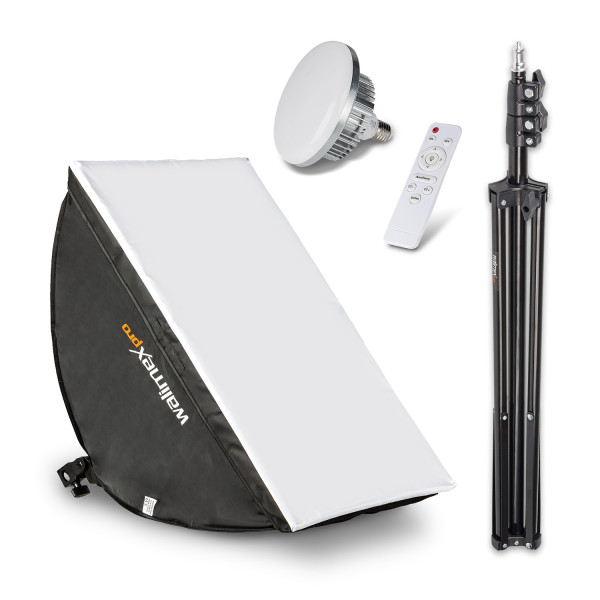 Walimex pro Fotostudio Set LED Softbox & Stativ