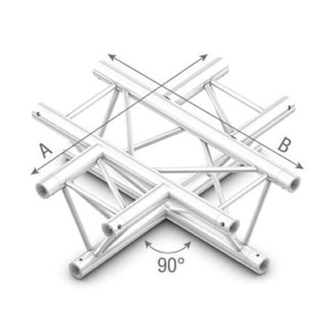 Studioking Truss Dreiecks-Traverse 90 Grad 4-Weg Horizontal