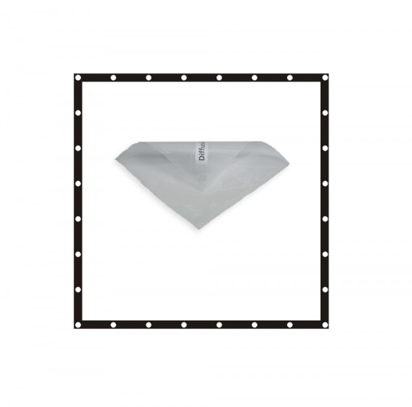 Sunbounce SCREEN BUTTERFLY/OVERHEAD SCRIM WHITE ARTIFICIAL SILK -1/5rd neutral - Struktur: -1/5 Blendenverlust, reduziert den Kontrast minimal