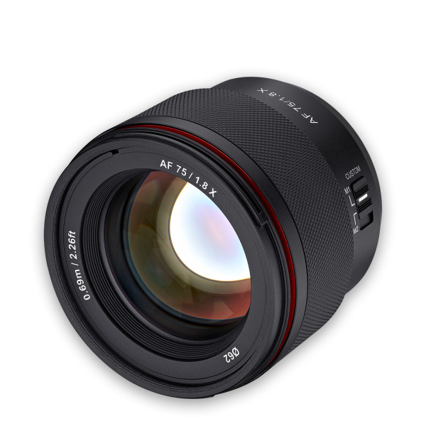 Samyang AF 75 mm Portraitobjektiv F1,8 für Fuji X