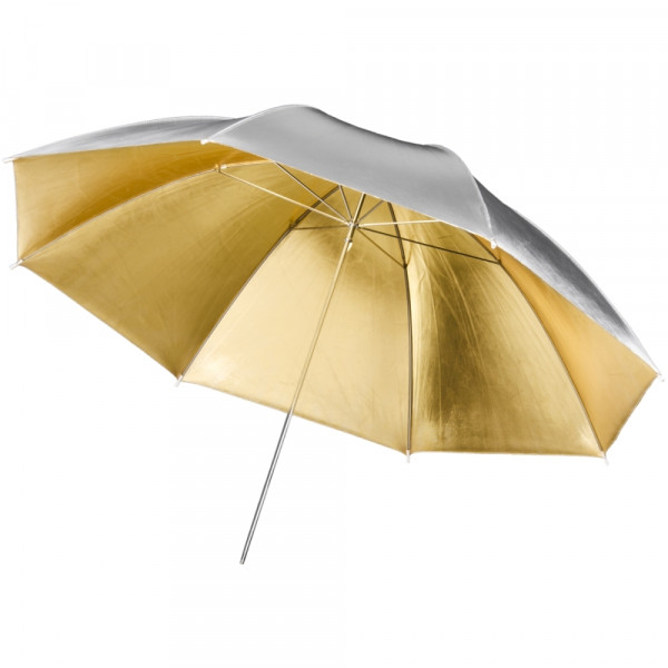 Walimex pro 2in1 Reflexschirm gold/silber, 84cm