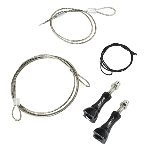 Mantona Sicherungsleinen Set Edelstahl 40 + 100cm