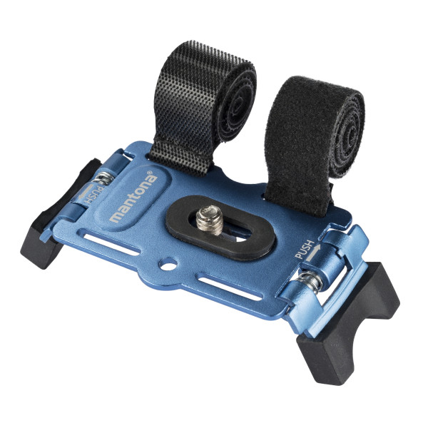 Mantona Fahrradbefestigung ALU 1/4 Zoll blau