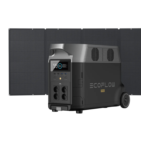 EcoFlow Bundle - DELTA Pro Portable Power Station 3600 Watt + Solarmodul 400Watt