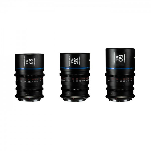LAOWA Nanomorph S35 Prime 3er-Set blau Nikon Z