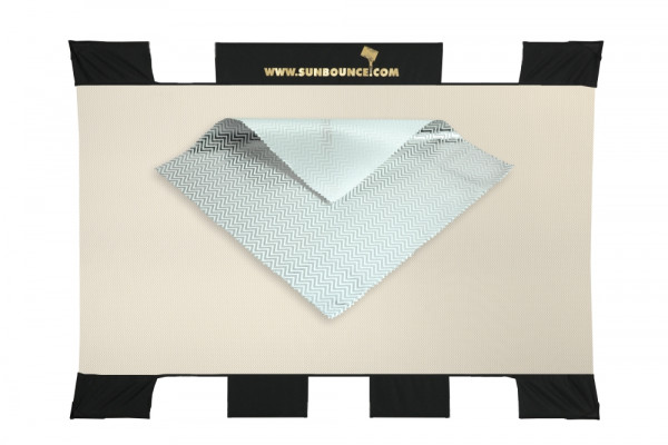 Sunbounce SUN-BOUNCER MINI Reflektor ZIG-ZAG SILVER / WHITE Bespannung 90 x 125 cm / 3" x 4"