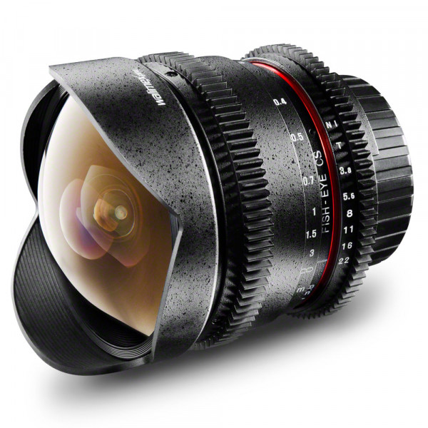 Walimex pro 8mm F3,8 Fisheye I Video Objektiv APS-C 4/3 Olympus, Panasonic, Leica (Samyang) %%% Prom