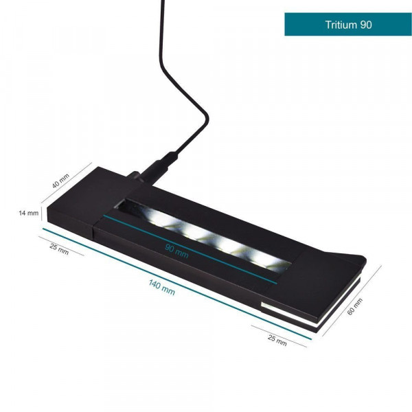 Beleuchtungselement Tritium 90 für Viamant Flachglas klein Hochformat