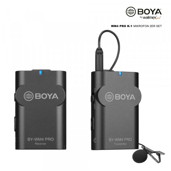 Walimex pro Boya WM4 Pro K-1 Mikrofon 2er Set > 15% Code: DEAL15