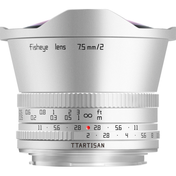 TTARTISAN 7,5mm f/2,0 Fisheye, silber - MFT