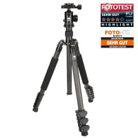 SIRUI ET-1204 Dreibeinstativ Carbon 139cm m. Kopf E-10  SIRUI ET-1204 Dreibeinstativ Carbon 139cm m. Kopf E-10