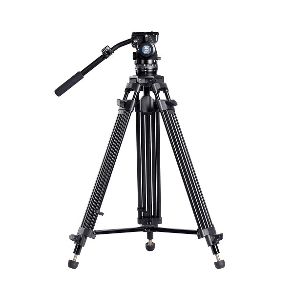 SIRUI SH-15T + BCH-10 Professionelles Videokamera-Stativ-Set mit Fluid Videoneiger