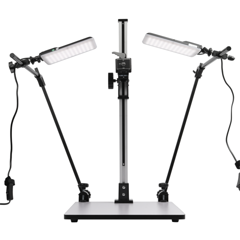 StudioKing Aufnahmetisch CS-105 mit LED-Leuchten