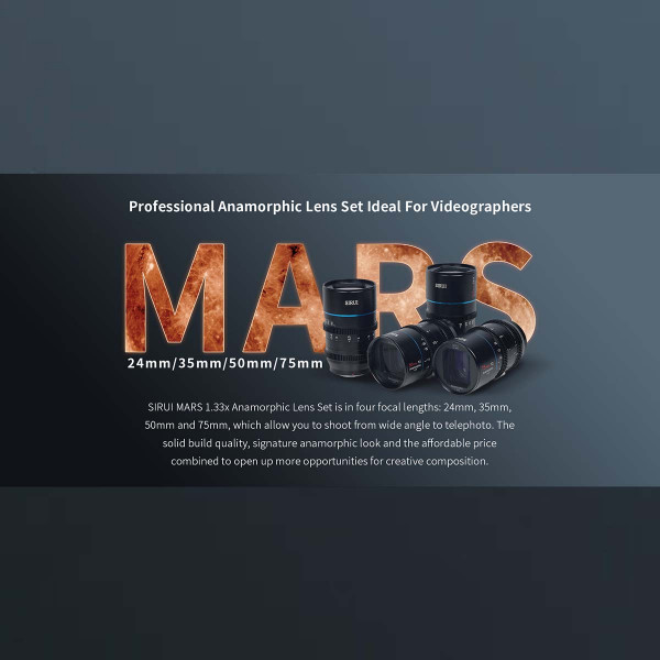 SIRUI anamorphes MFT-Mount Objektivset MARS (24mm + 35mm + 50mm + 75mm)