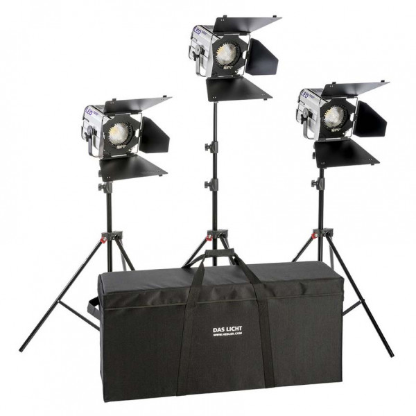 HEDLER Profilux LED 1400 Triple Kit (fokusierbar, dimmbar)