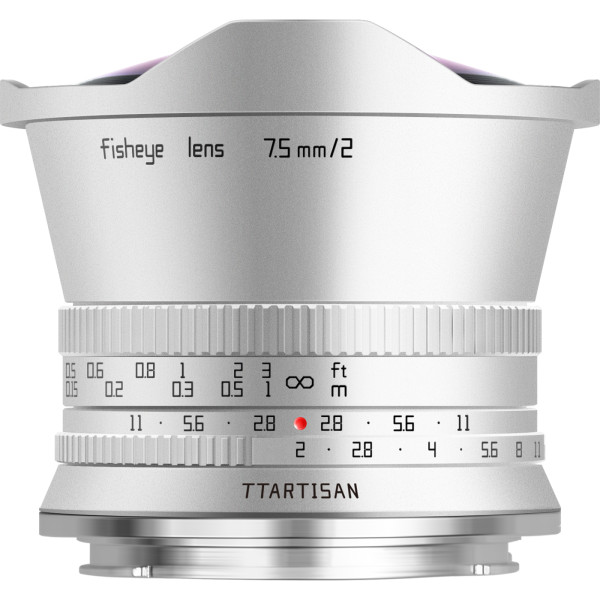 TTARTISAN 7,5mm f/2,0 Fisheye, silber - Sony E
