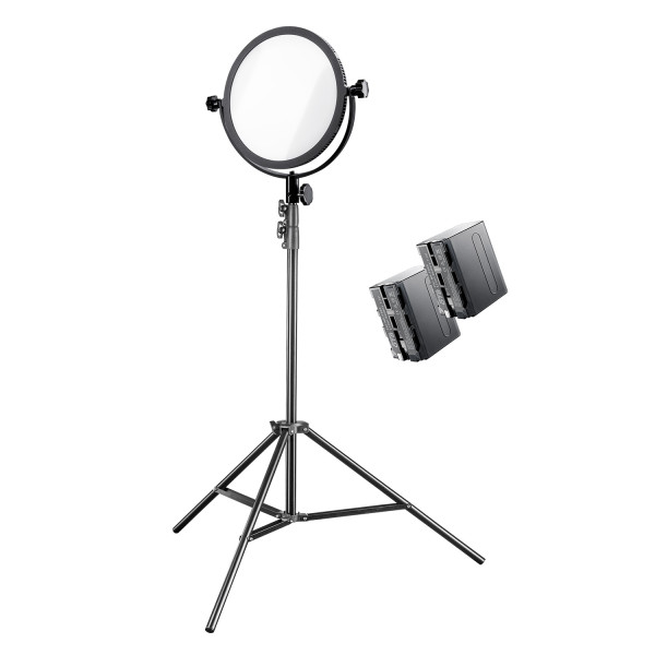 Walimex pro Soft LED 300 Round Bi Color Set2