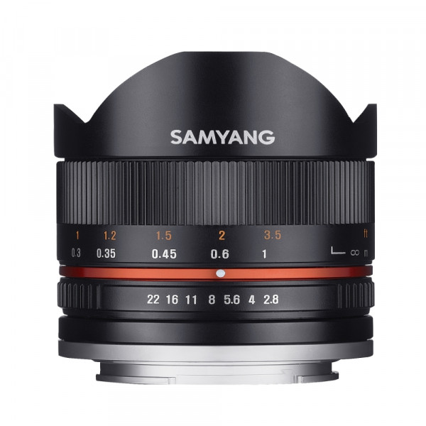 Samyang MF 8mm F2.8 Fisheye II APS-C Canon M schwarz