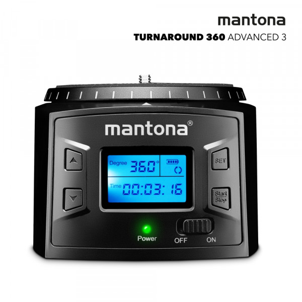 Mantona Turnaround 360 Advanced 3 - elektrischer Panoramakopf