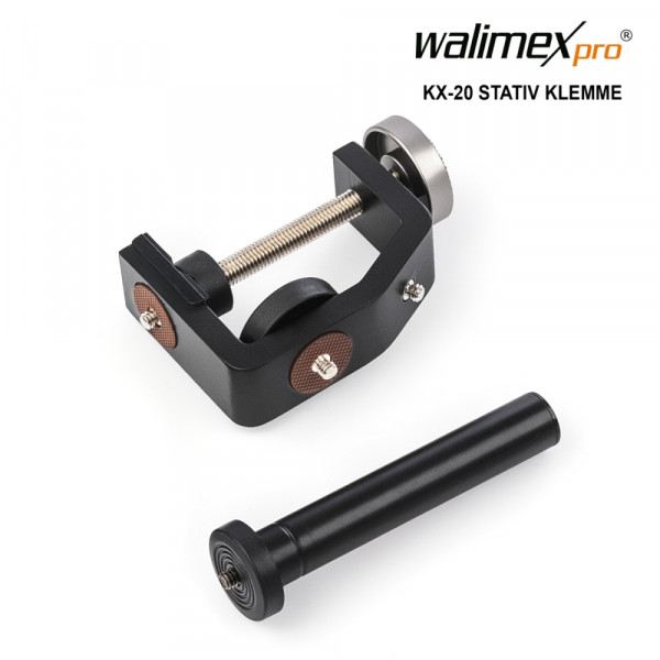 Walimex pro KX-20 Stativ Klemme mit Mittelsäule