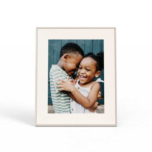 Aura Aspen Clay White Mat - Digitaler Bilderrahmen mit 11,8" HD-Display & WLAN