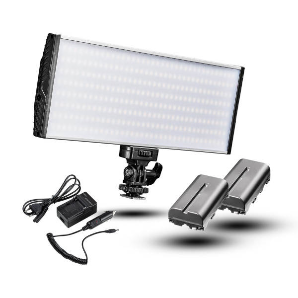 Walimex pro LED Niova 300 Bi Color + NP-F Akku