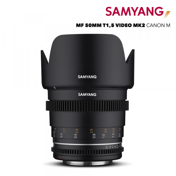 Samyang MF 50mm T1,5 VDSLR MK2 Canon M