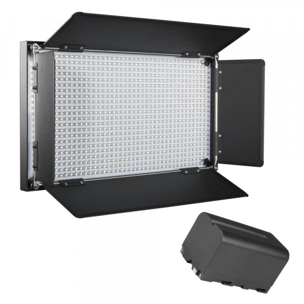 Walimex pro LED Brightlight 876 Bi Color Akku Set