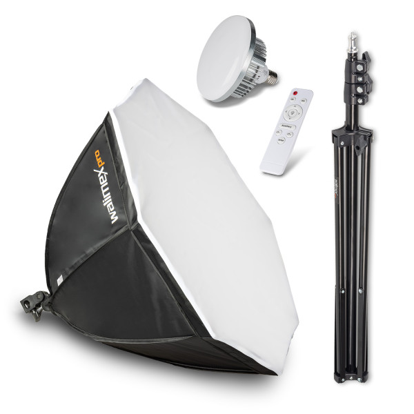 Walimex pro Octagon LED Softbox Fotostudio Set