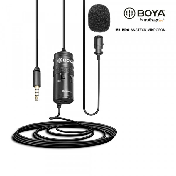 Walimex pro Boya M1 Pro Ansteckmikrofon > 15% Code: DEAL15