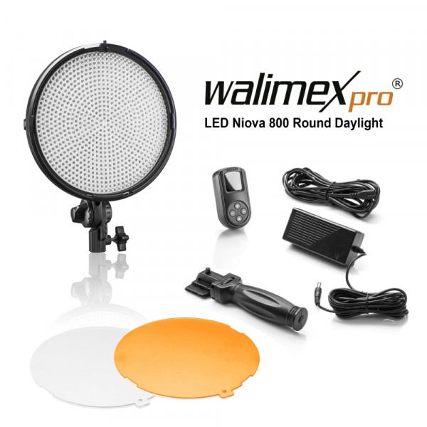 Walimex pro LED Niova 800 Plus Round Daylight 50W LED Flächenleuchte > 15% Code: DEAL15