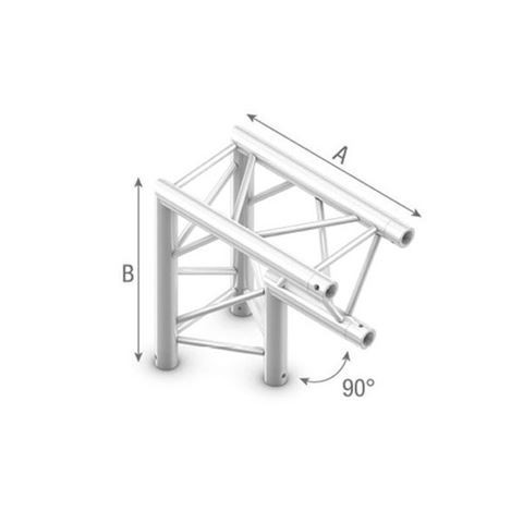 StudioKing Truss Dreieck 90 Grad Eckstück Flache Seite Oben