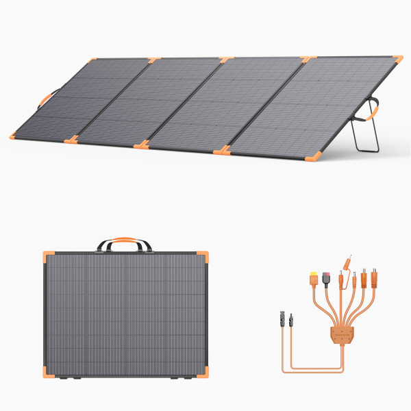 MHPOWOS 400W bifaziale faltbare Solarmodul für Anker, EcoFlow, DJI, uvm.